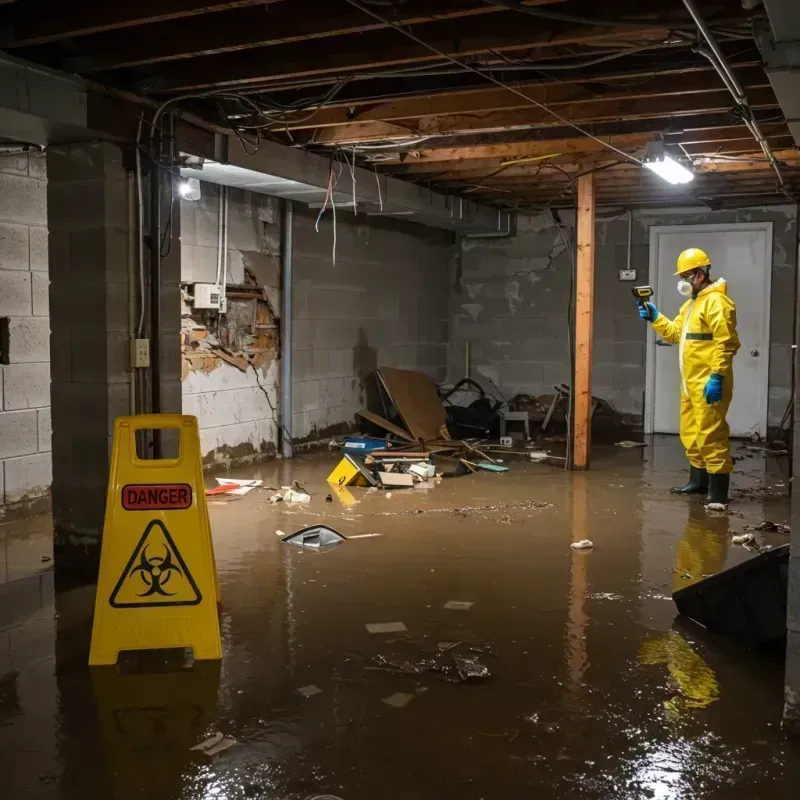 Flooded Basement Electrical Hazard in Batesburg, SC Property